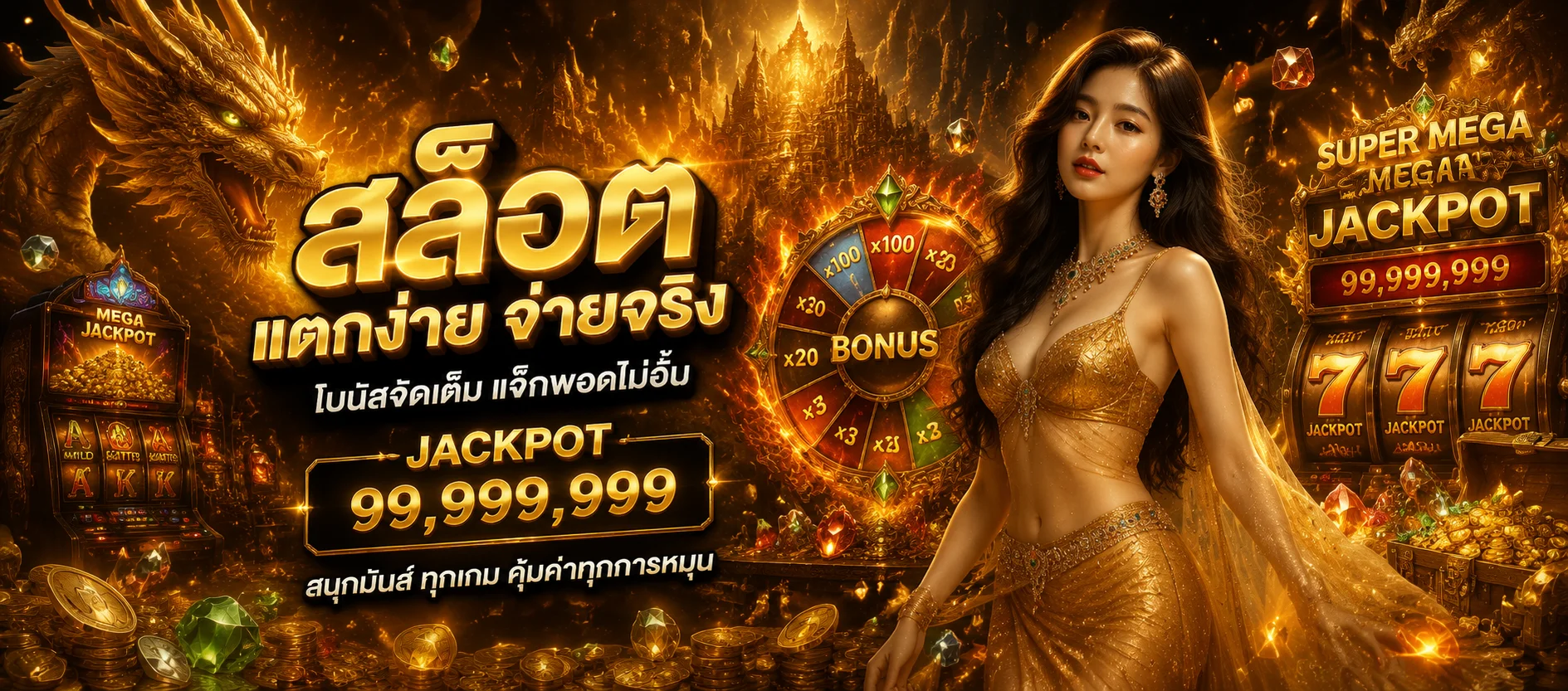 สล็อตออนไลน์ BIG888 รวมค่ายเกมดัง PG Slot Pragmatic Jili